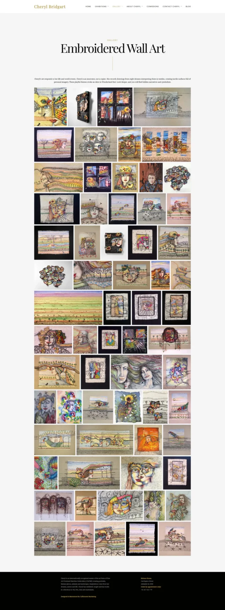 Bridgart website, gallery